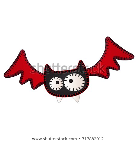 Funny Bat Isolated On White Background Vector Cartoon Close Up Illustration Foto stock © lady-luck