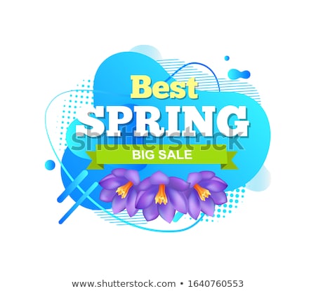 Foto stock: Best Spring Big Sale Iris Flowers Abstract Liquid