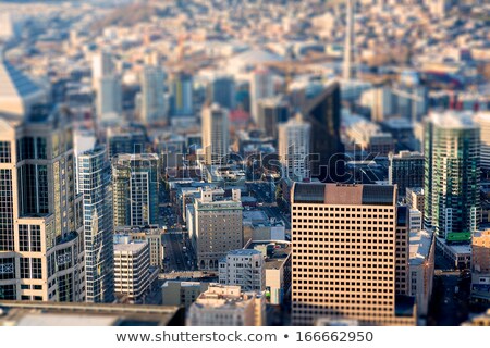 [[stock_photo]]: Seattle Downtown Skyline Out Of Focus