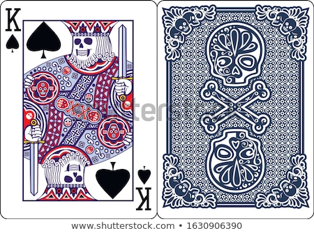 Stockfoto: Halloween Poker Vector Illustration