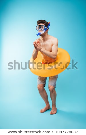 Zdjęcia stock: Swimming Man Portrait - Handsome Male Swimmer