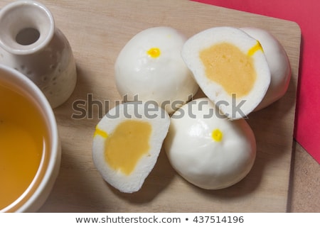 Stok fotoğraf: Delicious Sweet Cream Bun