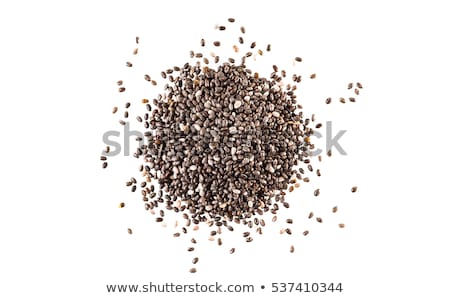 Stock photo: Chia Seeds In A White Bowl