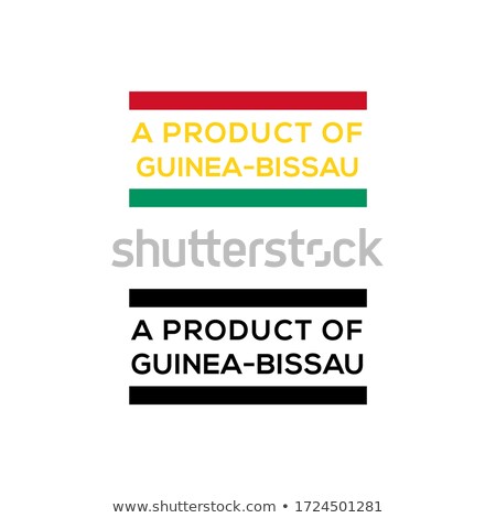 Zdjęcia stock: Made In Guinea Bissau On Red Stamp