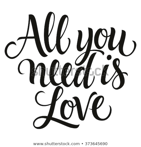 Foto stock: All You Need Is Love