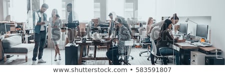 Stock foto: People Working In Office With Computers