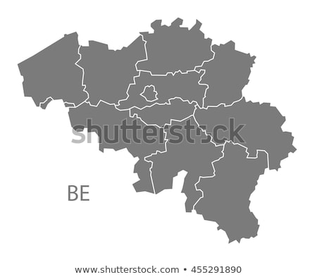 Сток-фото: Map Of Belgium