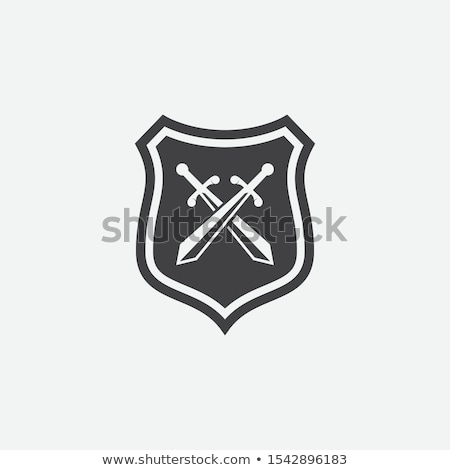 Zdjęcia stock: Crossed Swords Shield