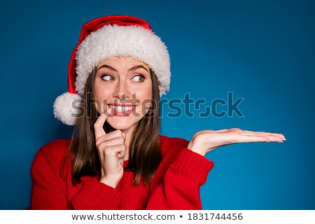 Zdjęcia stock: Isolated Young Christmas Girl