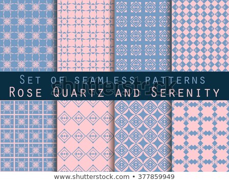 Foto d'archivio: Rose Quartz And Serenity Rhombus Backdrop Vector Illustration Seamless Pattern