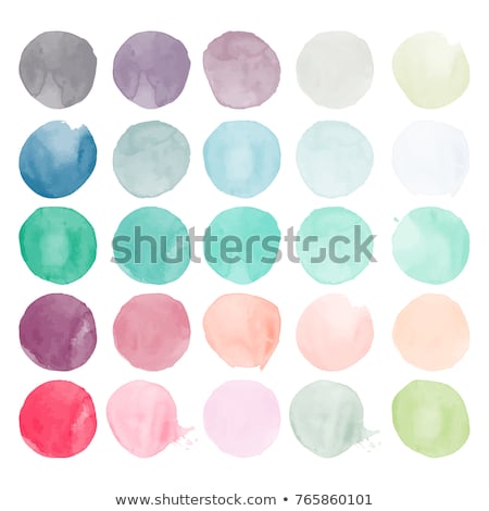 [[stock_photo]]: Hand Painted Watercolor Circles Set