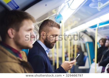 Foto stock: Man At Subway Station