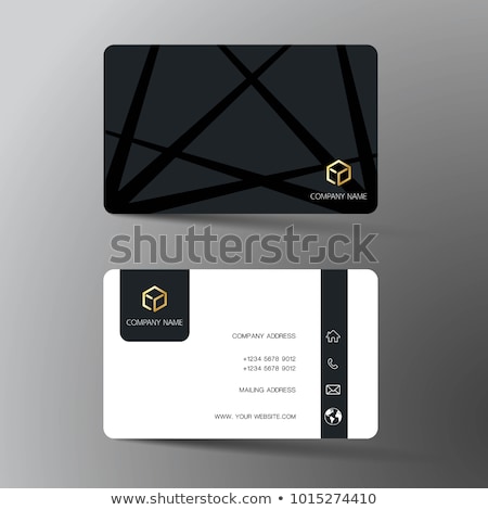 Stock foto: Set Colorful Business Cards