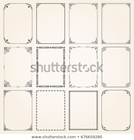 Vintage Calligraphic Divider - Retro Decorative Flourish Border Frame Element Foto stock © Digiselector