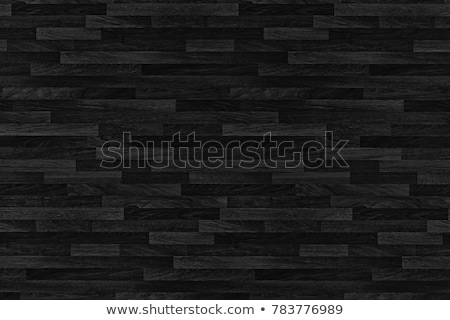 Stock foto: Black Wood Parquet Texture Background Old Panels
