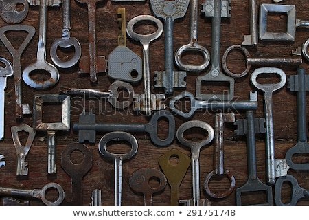 Stock photo: Collection Of Many Different Old Retro Keys