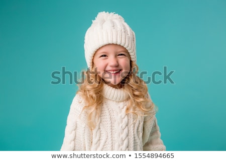 Zdjęcia stock: An Autumn Portrait Of Cute Blond Child Girl