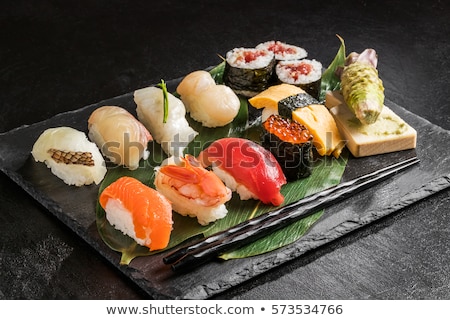 Foto d'archivio: Sushi Set In A Plate