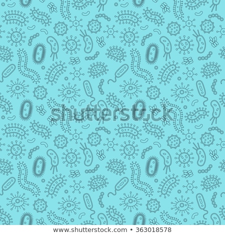 Stock photo: Bacteria Germs Seamless Pattern Vector