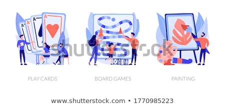 Stok fotoğraf: Social Isolation Free Time Spending Abstract Concept Vector Illustrations