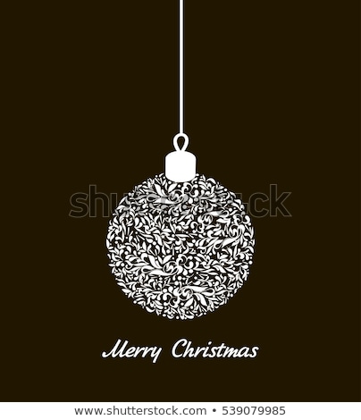 Stock foto: Light Christmas Backdrop With Three Balls Eps 8