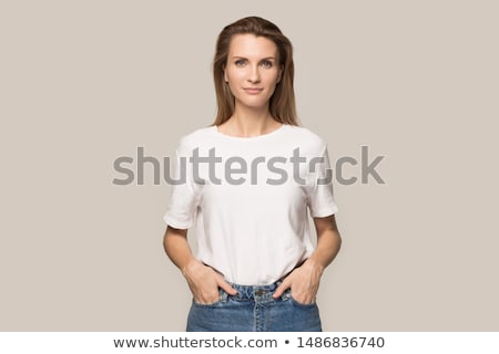 Stockfoto: Blonde Woman Shooting Picture