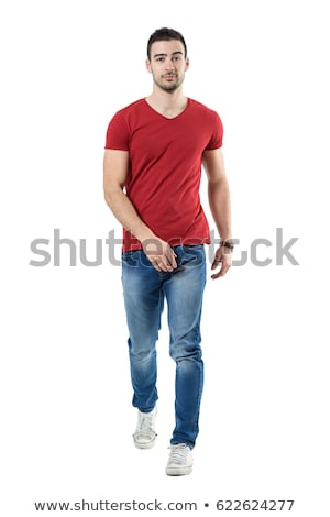 Stock foto: Young Man Walking Towards The Camera