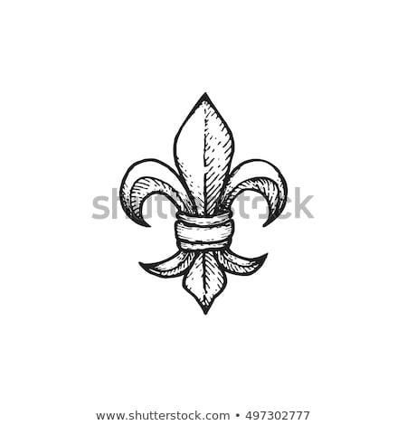 Hand Drawn Fleur De Lis Foto stock © Trikona