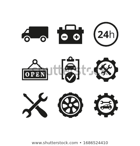 [[stock_photo]]: Flat Icons For Auto Repair