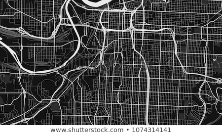 Stok fotoğraf: Map Of Kansas