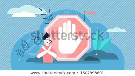 Foto stock: Stop Message