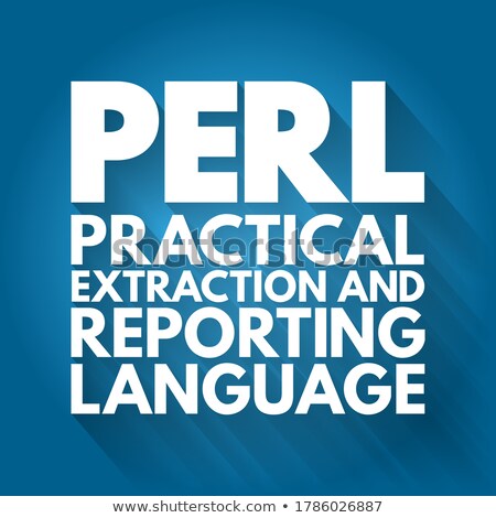 Stok fotoğraf: Perl Coding