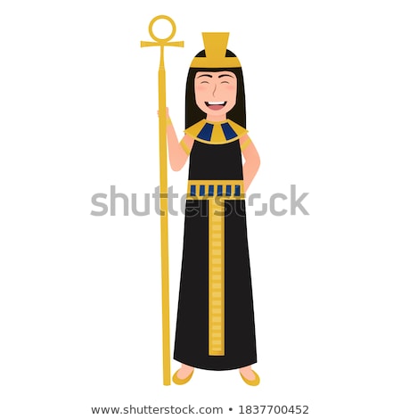 Stock foto: Cute Cleopatra Queen Cartoon