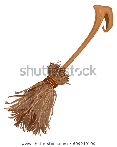 Stockfoto: Old Broom With Long Handle