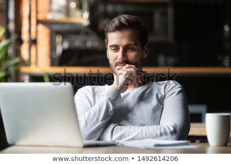 Stock foto: Young Man Focusing