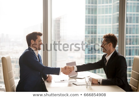Zdjęcia stock: Joint Enterprise Handshake Over Business Agreement