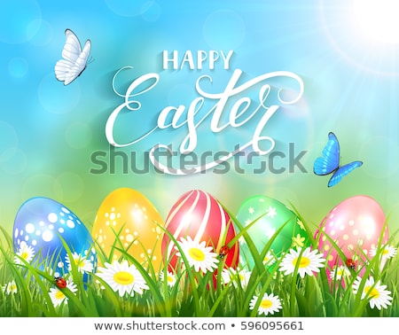 Stock photo: Happy Easter Springtime Colorful Bright Theme