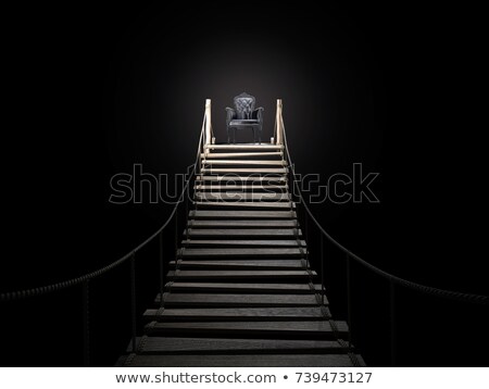 Zdjęcia stock: Rope Bridge To The Royal Chair 3d Rendering