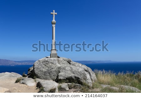 Cross In Finisterre End Of Saint James Way In Spain Foto stock © jorisvo