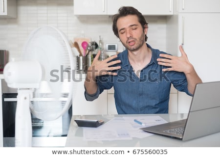 Stockfoto: Hot Sweaty Face