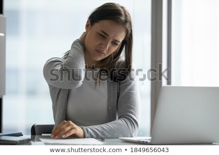 Foto stock: Sitting Much Is Bad For Backs