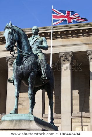 Prince Albert Statue Outside St Georges Hall In Liverpool ストックフォト © chrisdorney