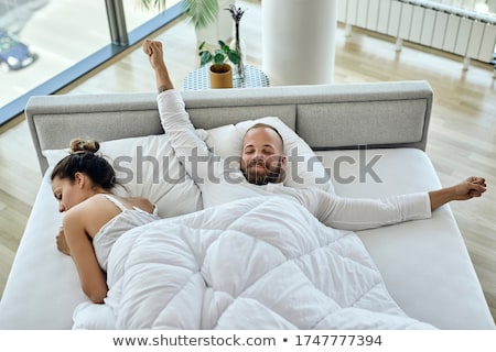 Foto stock: Young Couple Stretching