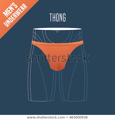 Stockfoto: Male Mannequin Wearing Thong In A Clothing Store