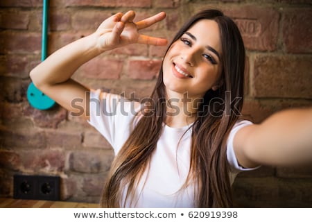 Stok fotoğraf: Closeup Of Stylish Girl With Shirt