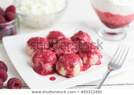 Сток-фото: Raspberry Curd Balls