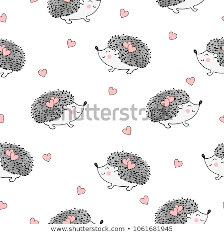 Foto d'archivio: Hedgehogs For Valentines Day