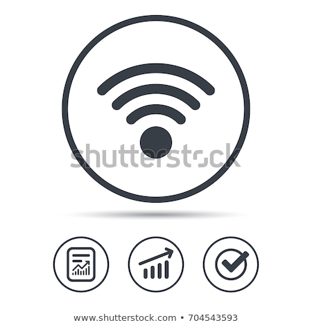 Stok fotoğraf: Wireless Icon Simple Illustration