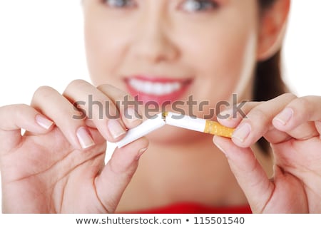 Сток-фото: Beautiful Woman Smoking