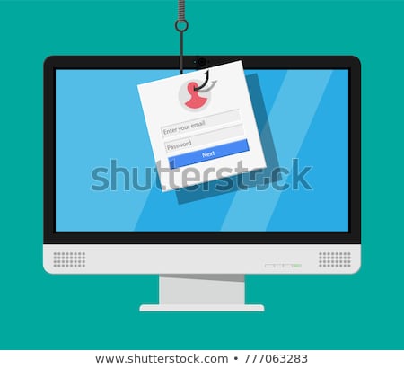Foto stock: Password Hooked By Fishing Hook